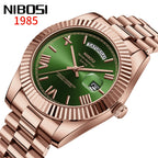 NIBOSI Brand Luxury Quartz Watches For Men Fashion Date Display Luminous Fashion Stainless Steel Men's Watch relogios masculino