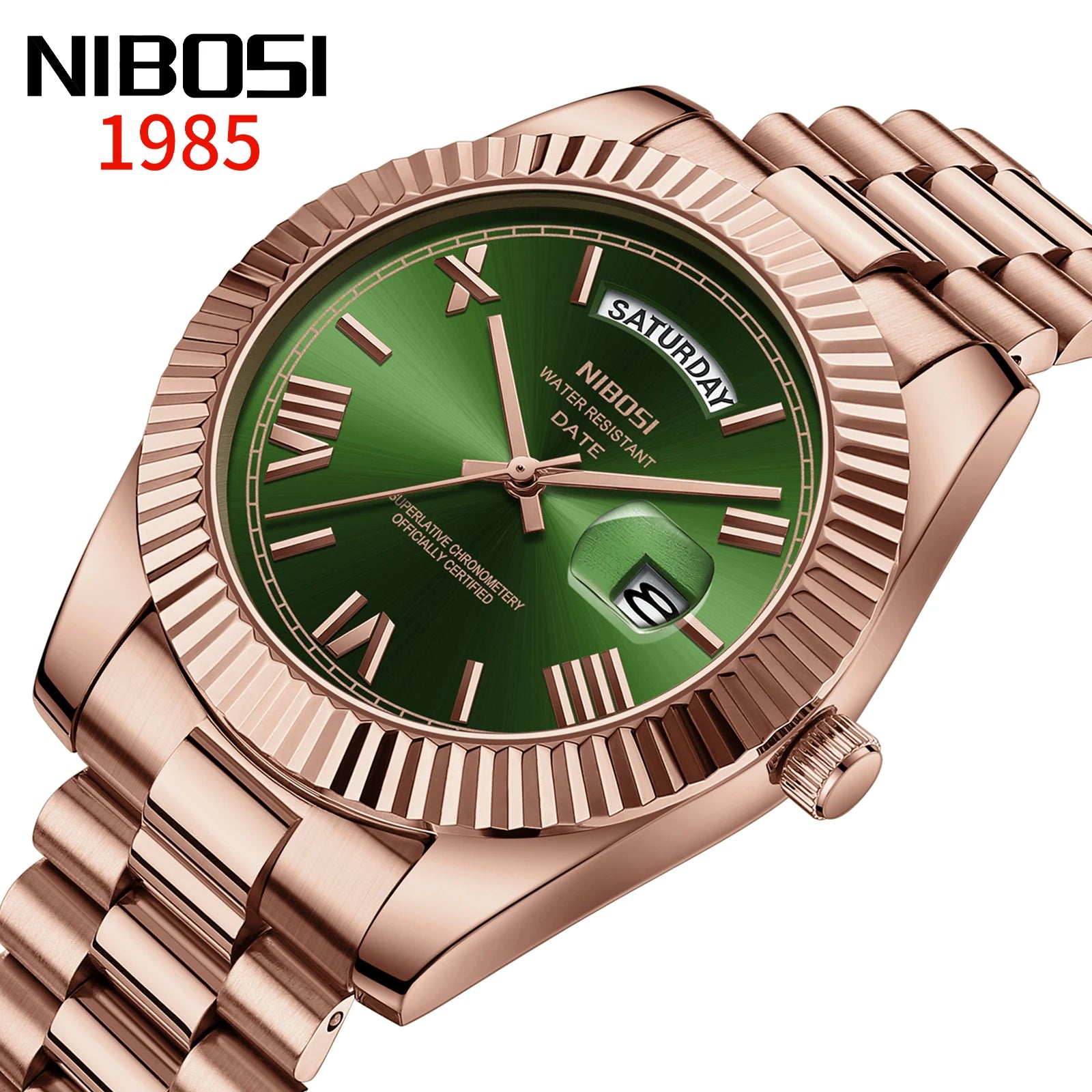NIBOSI Brand Luxury Quartz Watches For Men Fashion Date Display Luminous Fashion Stainless Steel Men's Watch relogios masculino