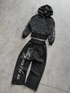 Y2K Fashion High Street trend Hip-hop letter pattern zipper men hoodies American rock retro Harajuku punk sweatshirts