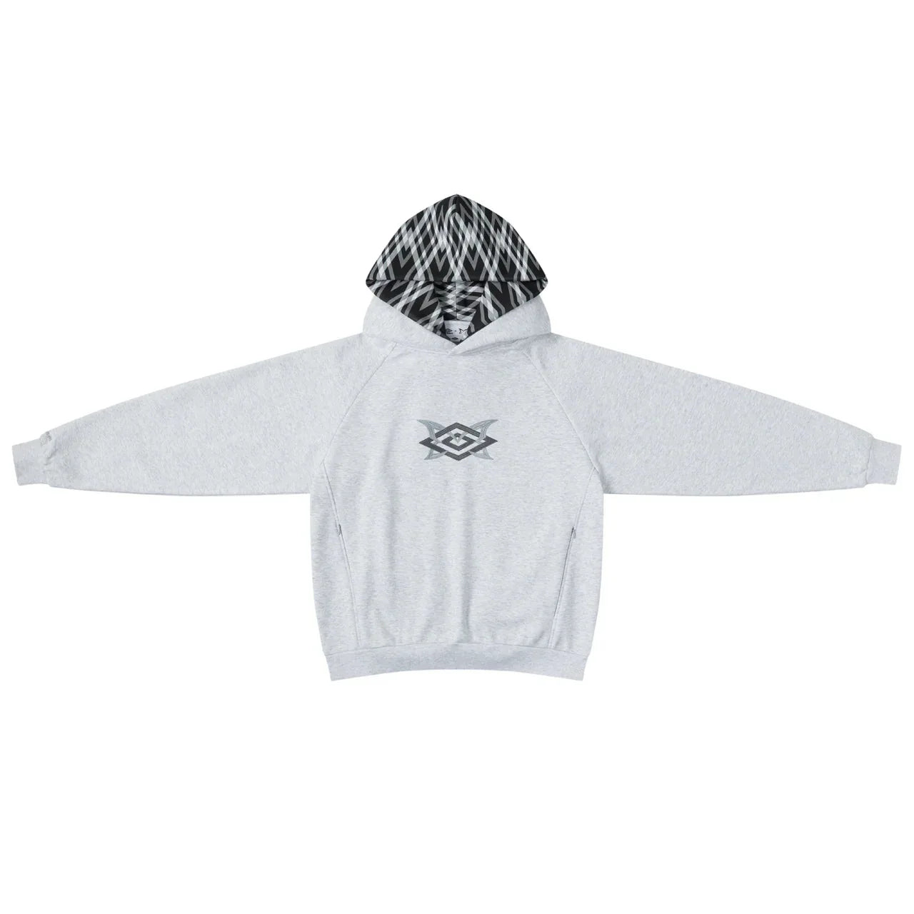 European and American street fashion punk hip-hop style men's Y2K Gothic Harajuku hooded pullover loose pants sports suit