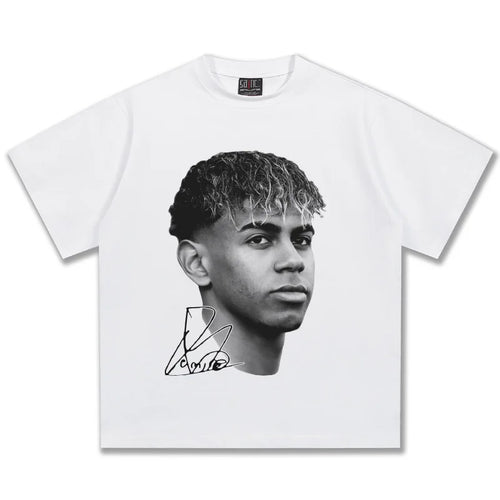 American Hip Hop 2026 New Yamal American Retro Crew Neck T-Shirt Women's Retro Fashion Short Sleeve Top