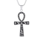 Shining Iced Out Ancient Egyptian God Eye of Horus Cross Pendant Necklace for Men and Women Hip Hop Trendy Amulet Jewelry Gift