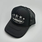 Cruise Ship Pattern Baseball Cap Summer Five-star Mesh Cap for Men and Women Outdoor Beach Sun Protection Trucker Baseball Caps