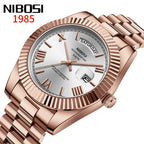 NIBOSI Brand Luxury Quartz Watches For Men Fashion Date Display Luminous Fashion Stainless Steel Men's Watch relogios masculino