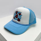 New Men Women American Style Embroidered Letters Lip  Baseball Hats Sunshade Versatile Breathable Niche Truck Cap Fashion Street