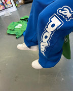 PROTECT Hip Hop Men Casual Tracksuit Sweatpants Two Piece Harajuku Streetwear Oversized Hoodie Sportswear Set Mens Clothes Y2k