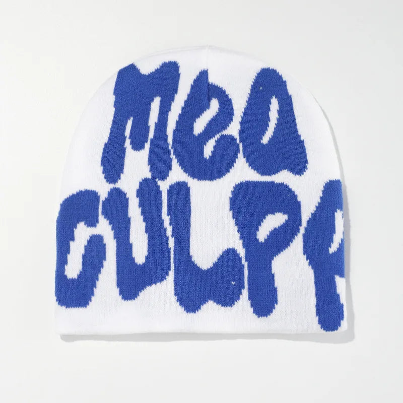 Knitting Cap Men Women Paragraph Quality Beanie Cap Y2k Warm Fashion Hundred Take Ins New Net Red Design Sense Niche Cold Cap