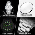 POEDAGAR Top Exquisite Women's Wristwatch Waterproof Luminous Date Fashion Ladies Watches Stainless Steel Quartz Watch For Woman