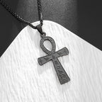 Shining Iced Out Ancient Egyptian God Eye of Horus Cross Pendant Necklace for Men and Women Hip Hop Trendy Amulet Jewelry Gift