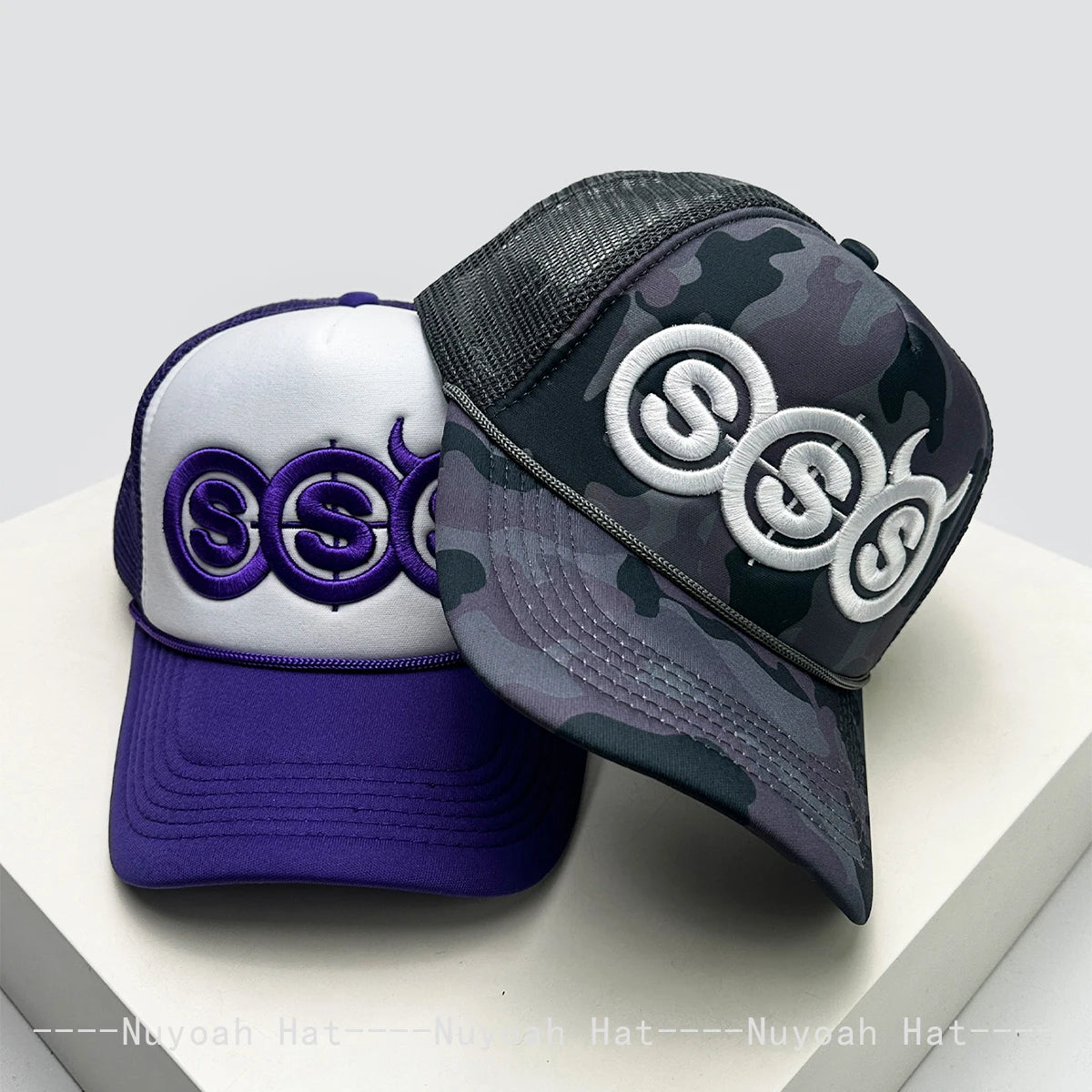 Personal Devil Horns Letters Embroidery Baseball Hats Breathable New Unisex Mesh Sunshade Hip Hop Versatile  Trucker CapsOutdoor