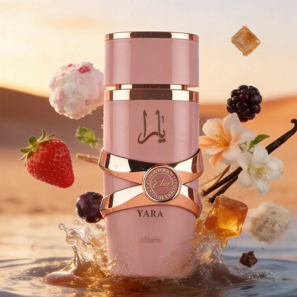 LATTAFA YARA ELIXIR ML perfume water for women-Fragrance delicious strawberry blackcurrant vanilla Caramel