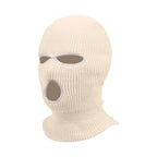 Winter men's face mask, warm hood, sports scarf, skiing hat, three hole wool hat, outdoor cycling knitted pullover hat