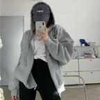 2022 high street style sweater hoodie red bloody hand print hoodie new men's and women's top punk print