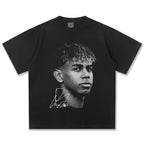 American Hip Hop 2026 New Yamal American Retro Crew Neck T-Shirt Women's Retro Fashion Short Sleeve Top