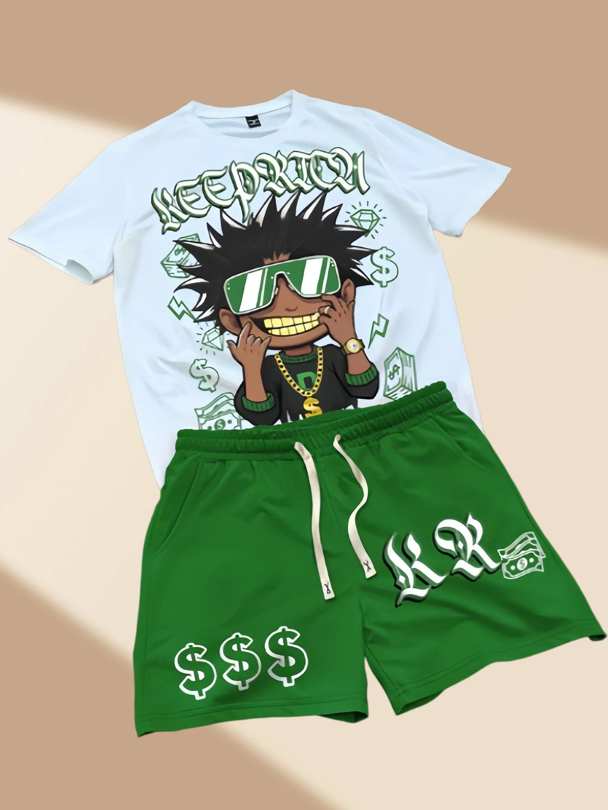 Children's Short-sleeved Set 26 Spring/Summer New Style Cartoon Fashion Boys' and Girls' Various Styles Short-sleeved Casual Set
