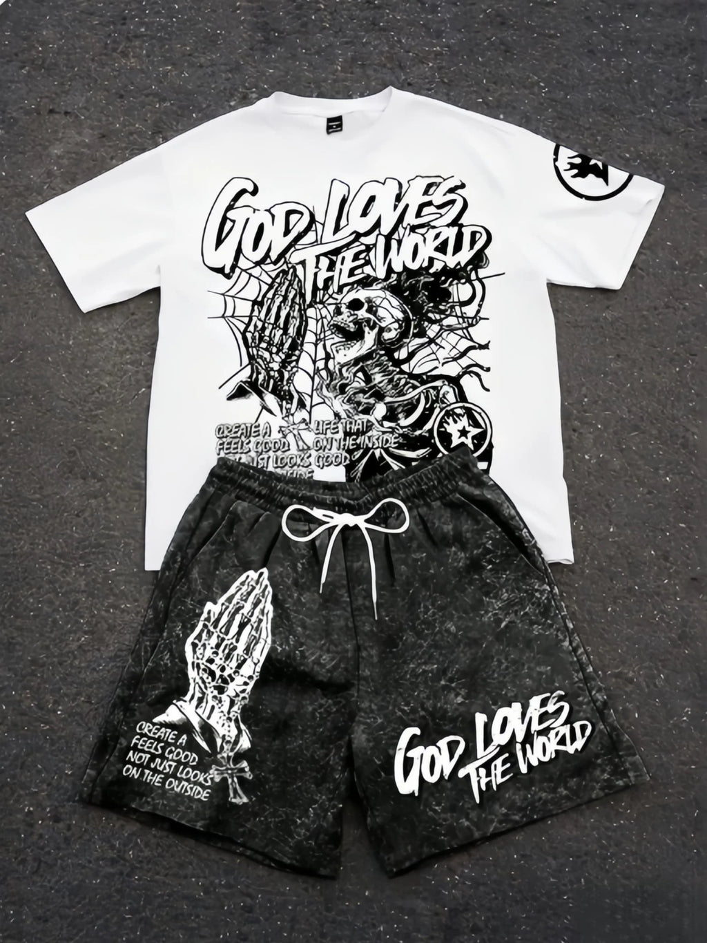 Children's Short-sleeved Set 26 Spring/Summer New Style Cartoon Fashion Boys' and Girls' Various Styles Short-sleeved Casual Set
