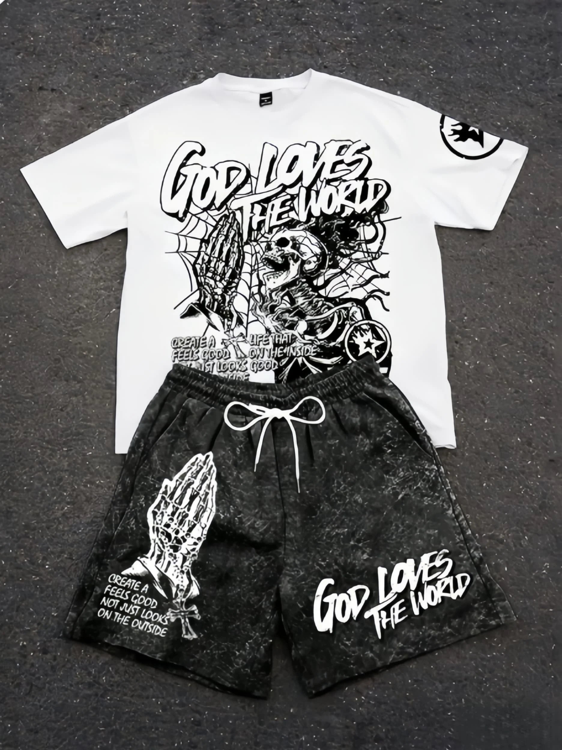 Children's Short-sleeved Set 26 Spring/Summer New Style Cartoon Fashion Boys' and Girls' Various Styles Short-sleeved Casual Set