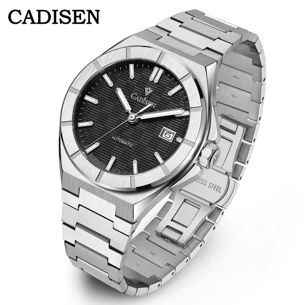 CADISEN 2025 New Mens Watches Luxury Automatic Watch For Men MIYOTA Mechanical 40MM WristWatch Stainless Steel AR Sapphire glass