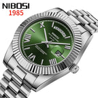 NIBOSI Brand Luxury Quartz Watches For Men Fashion Date Display Luminous Fashion Stainless Steel Men's Watch relogios masculino