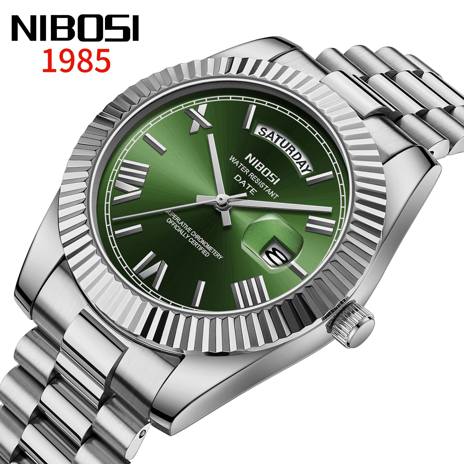 NIBOSI Brand Luxury Quartz Watches For Men Fashion Date Display Luminous Fashion Stainless Steel Men's Watch relogios masculino