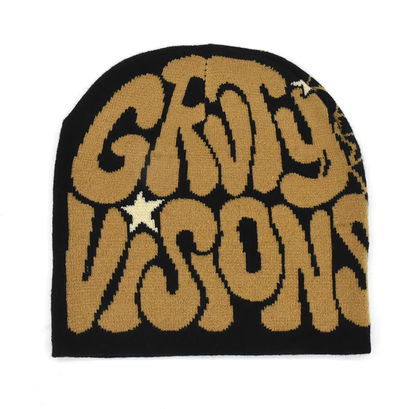 Knitting Cap Men Women Paragraph Quality Beanie Cap Y2k Warm Fashion Hundred Take Ins New Net Red Design Sense Niche Cold Cap