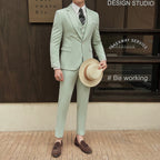 High-quality, fashionable and stylish casual suit set in three colors, a versatile men's professional suit set for spring and su