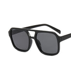 Fashion Square Sunglasses Women Vintage Frame Female Double Beam Sun Glasses Ocean Gradient Retro Designer Outdoor Oculos De Sol