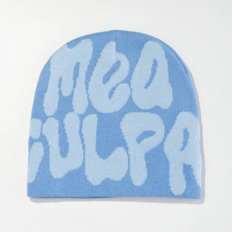Knitting Cap Men Women Paragraph Quality Beanie Cap Y2k Warm Fashion Hundred Take Ins New Net Red Design Sense Niche Cold Cap
