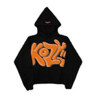 Hoodies Man American Retro Letter Printed Y2k Women Harajuku Long Sleeve Oversized Hooded Sweatshirts Y2K Casual Jacket Coats