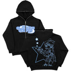 Dark Sport Hoodie Zipper Men's Large Size Couple Gothic Harajuku Streetwear Printed Loose Fit Long Sleeve Sweatshirt