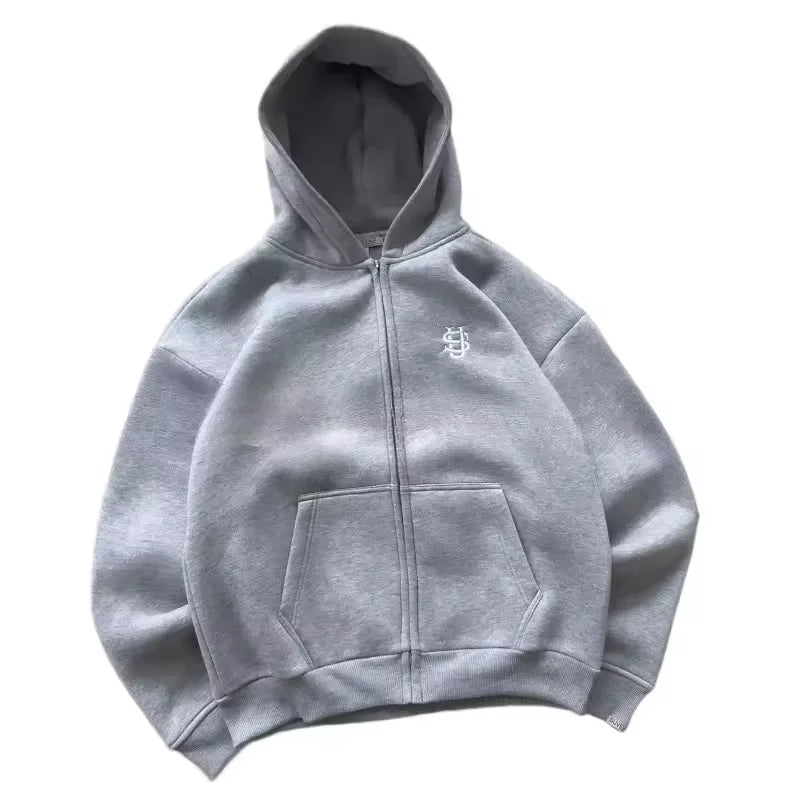 High Street Y2K Pants Mens Casual Trousers Hoodie Sets Streetwear Straight Sweatpants Loose Embroidery Hoodie Couple Trendy Suit