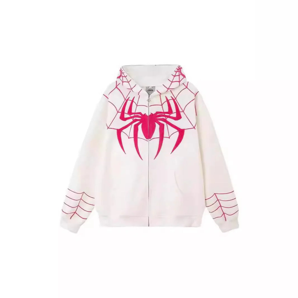 MARVEL Spider Man Outerwear Men Women Fashion street Hip Hop Sweatshirt Lovers Autumn Winter Zipper Casual Loose Hooded Hoodie