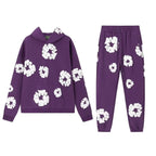2026New brand hot sale New fashion foam print hoodie, European and American fashion men's sports suit, lovers' same suit