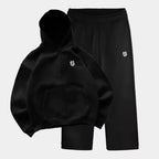 High Street Y2K Pants Mens Casual Trousers Hoodie Sets Streetwear Straight Sweatpants Loose Embroidery Hoodie Couple Trendy Suit