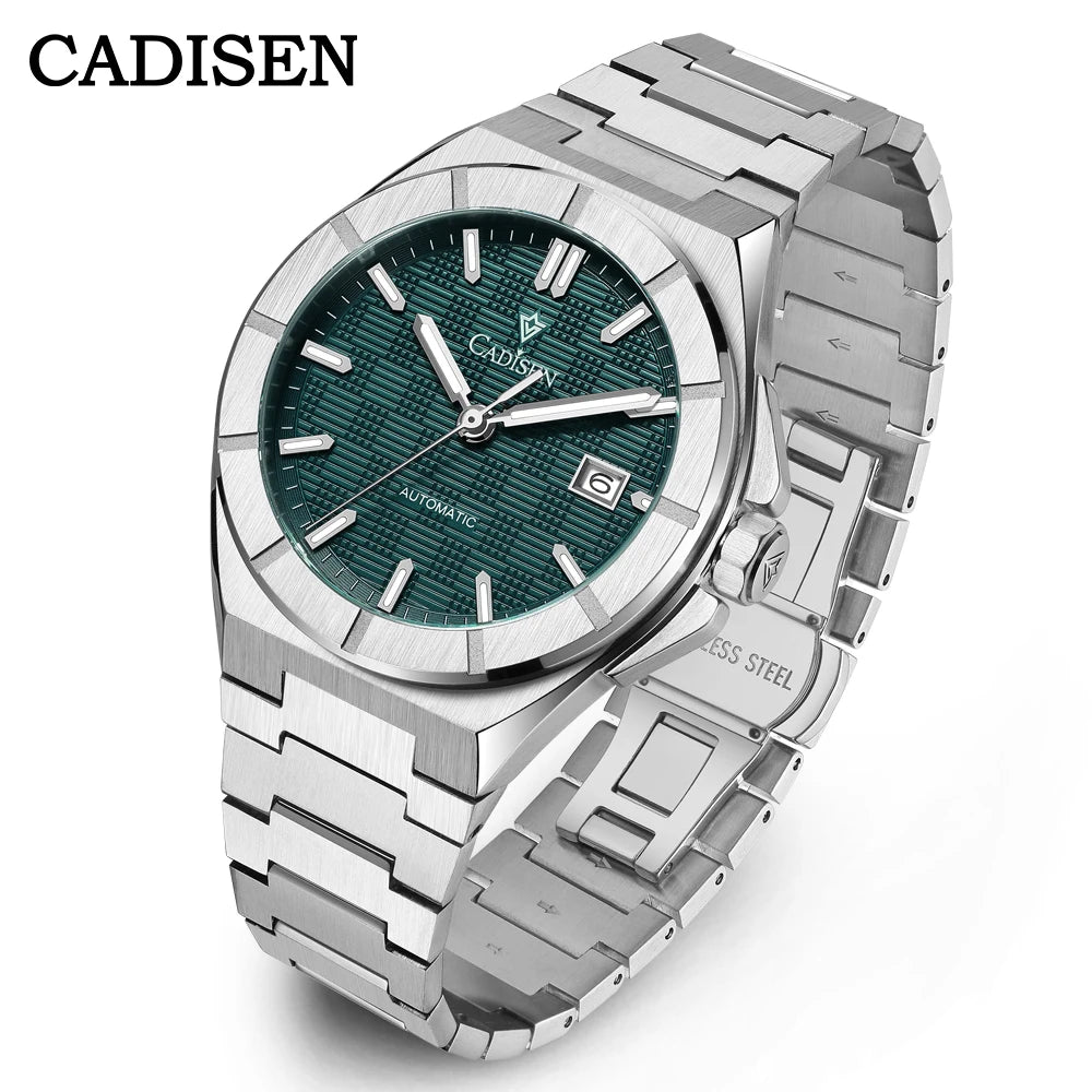 CADISEN 2025 New Mens Watches Luxury Automatic Watch For Men MIYOTA Mechanical 40MM WristWatch Stainless Steel AR Sapphire glass