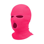 Winter men's face mask, warm hood, sports scarf, skiing hat, three hole wool hat, outdoor cycling knitted pullover hat