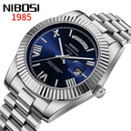 NIBOSI Brand Luxury Quartz Watches For Men Fashion Date Display Luminous Fashion Stainless Steel Men's Watch relogios masculino