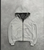 Harajuku Plum Tree Embroidered Oversized Pink Zipper Hoodies For Men and Women Y2K New Gothic Fashion Retro Street Sweatshirts