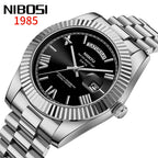 NIBOSI Brand Luxury Quartz Watches For Men Fashion Date Display Luminous Fashion Stainless Steel Men's Watch relogios masculino