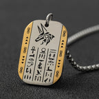 Shining Iced Out Ancient Egyptian God Eye of Horus Cross Pendant Necklace for Men and Women Hip Hop Trendy Amulet Jewelry Gift